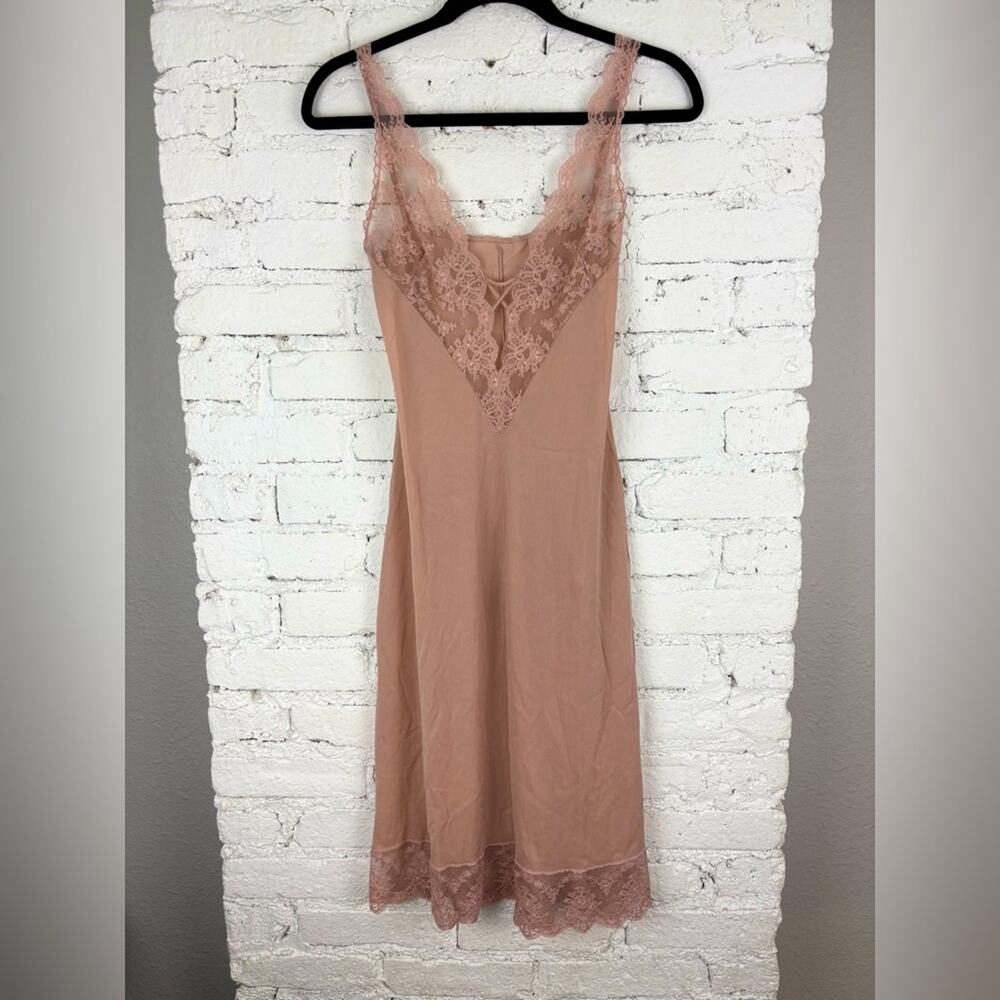 Vintage Formfit Rogers 32 Tall Lace Corset Slip Dress